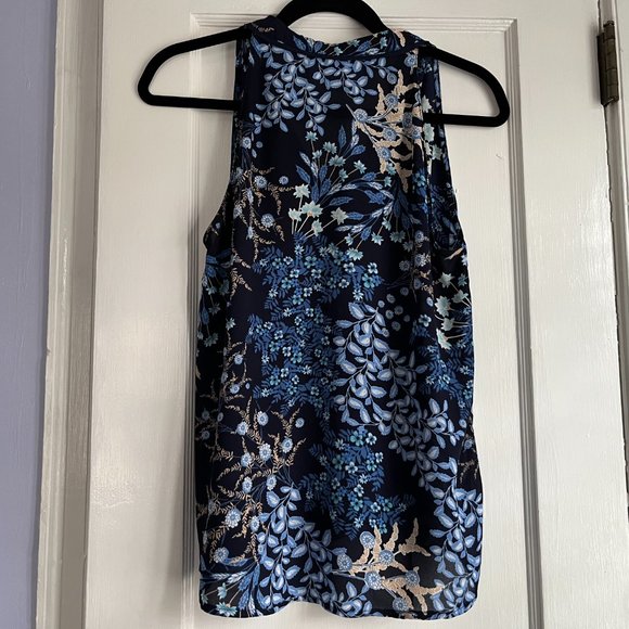 Alice Blue for Stitch Fix | Blue Floral Tank Blouse XS - Picture 5 of 5